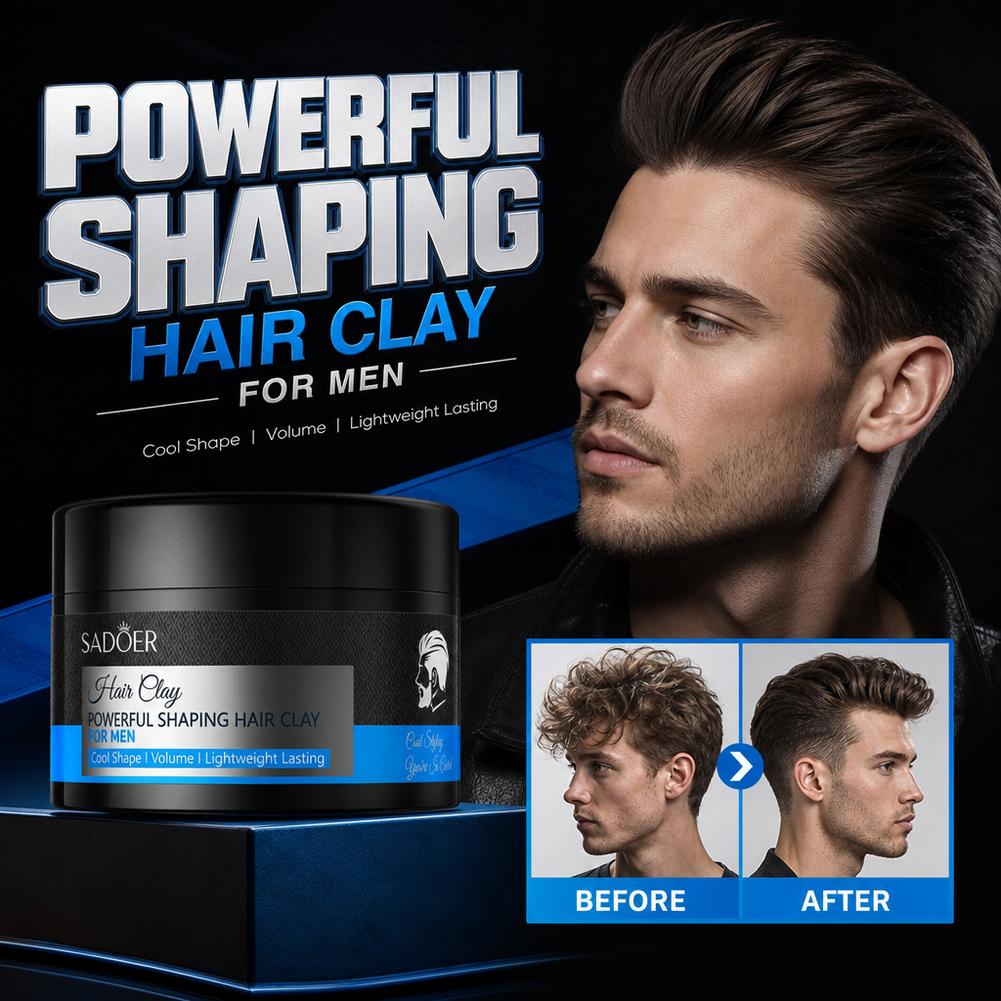 Men Grooming Usa - Clay Penata Rambut Matte Daya Rekat
