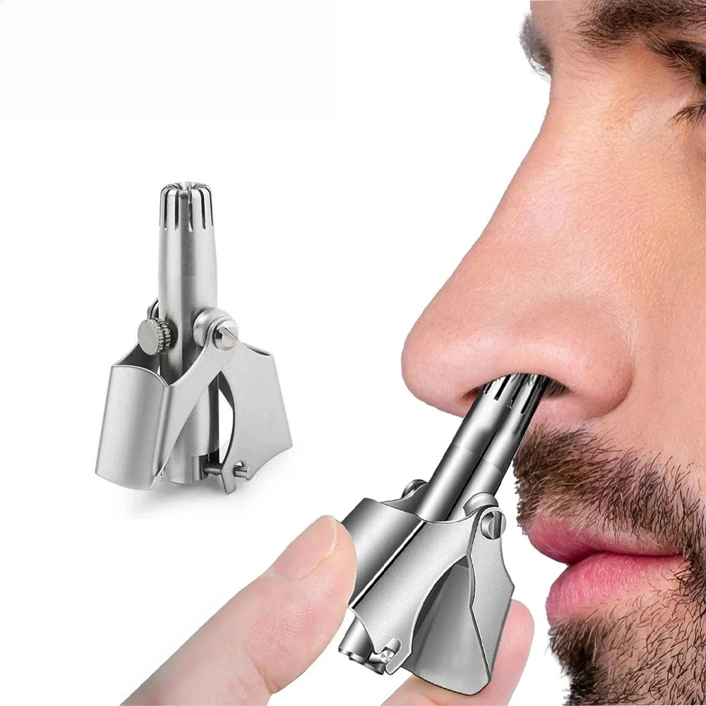 Men'S Grooming Tips - Pemangkas Rambut Hidung Manual Baja Tahan