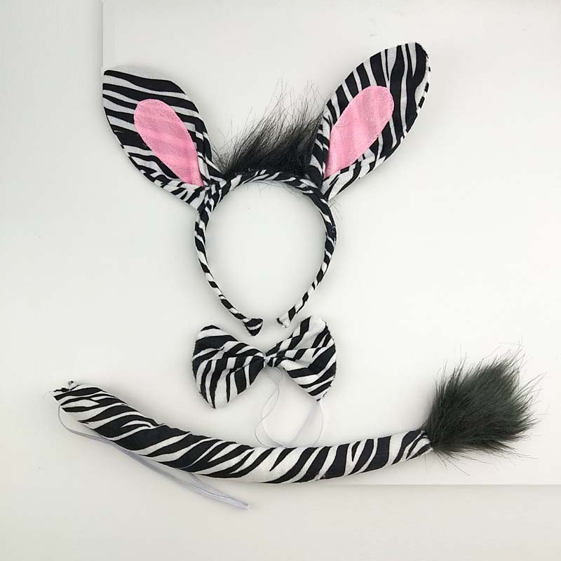 Men'S Grooming Tape - Ikat kepala telinga Zebra Pria Wanita
