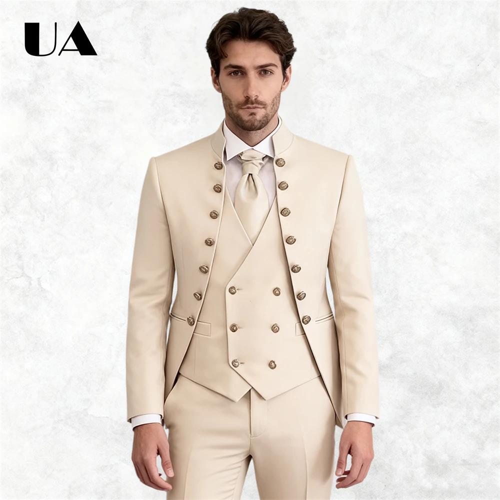 Men'S Grooming And Style - Jas Pengantin Pria, Gaya Afrika 3-Potong,