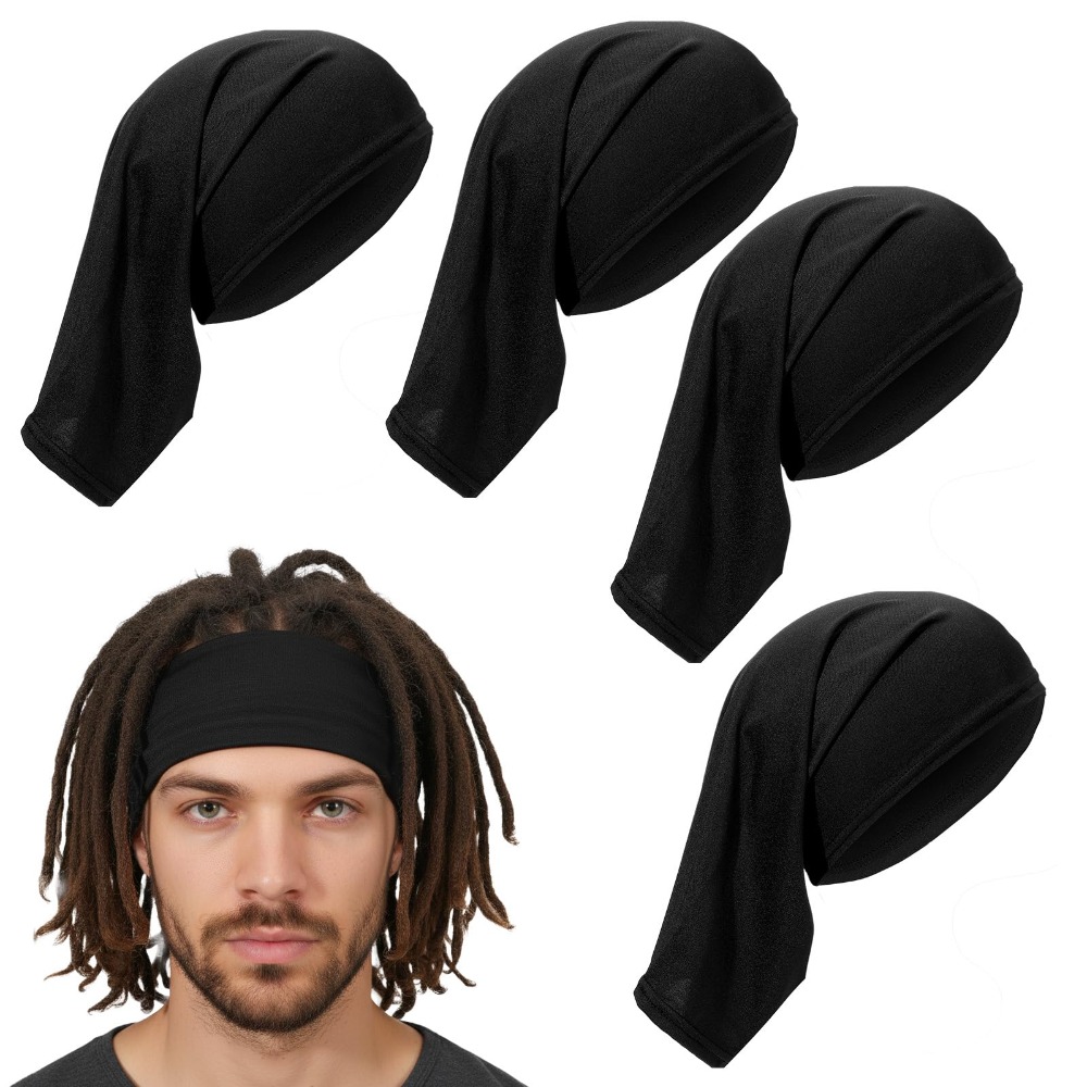 Men'S Grooming Tape - 6pcs Dreadlock Cap Tube Bands Elastis
