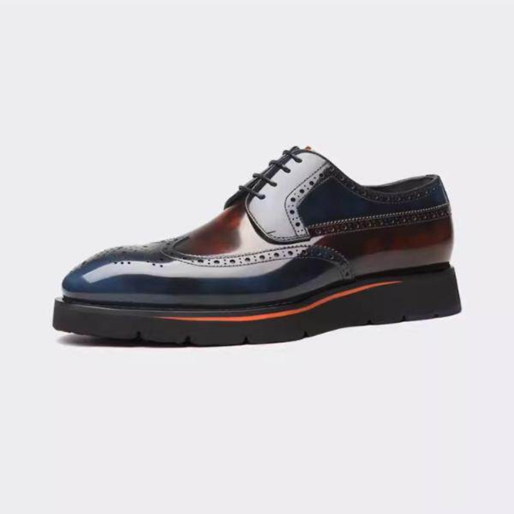 Sepatu Brogue Kulit Asli Pria  - Men'S Grooming And Style ulasan dan harga