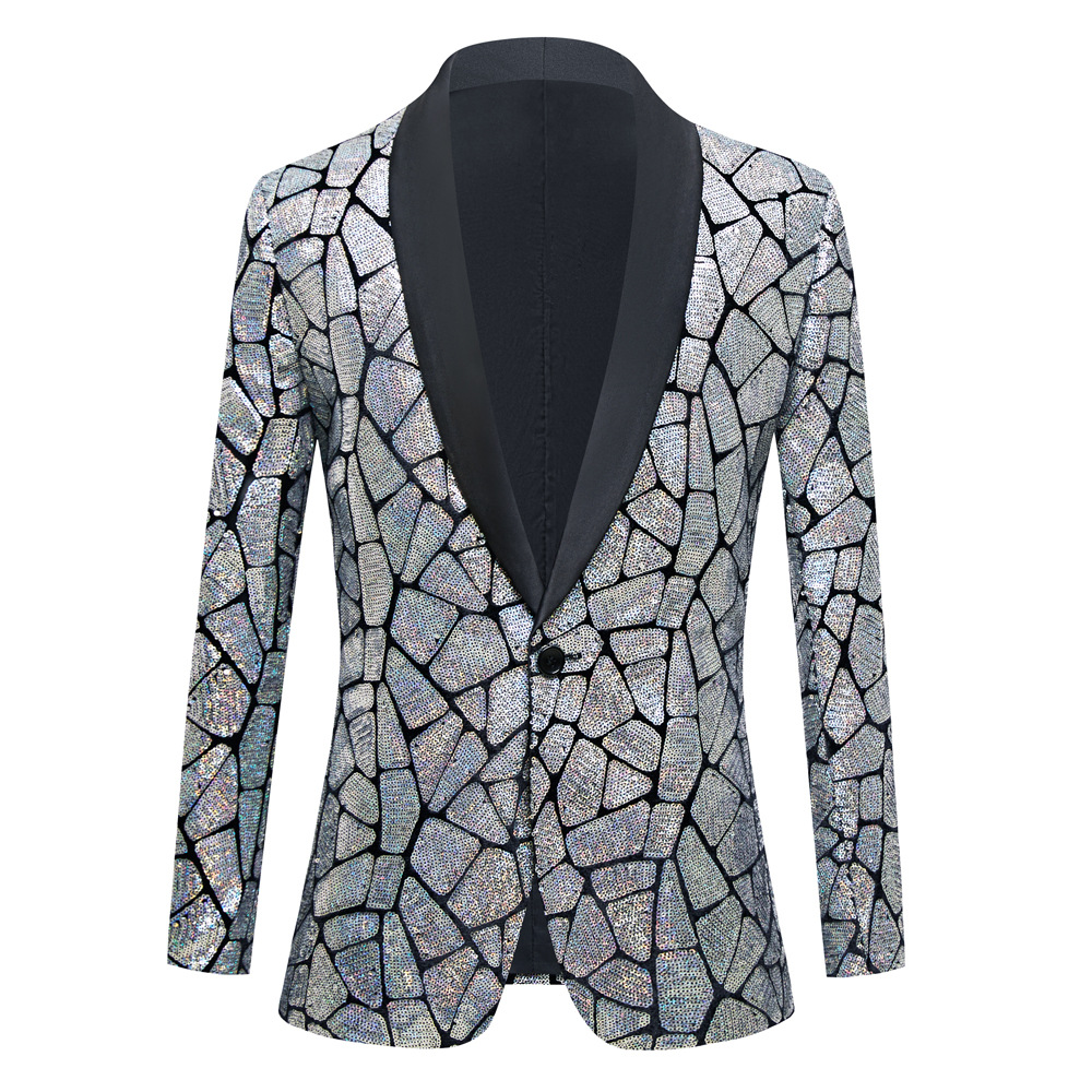 Jaket Blazer payet Laser pria, - Men'S Grooming Mirror ulasan dan harga