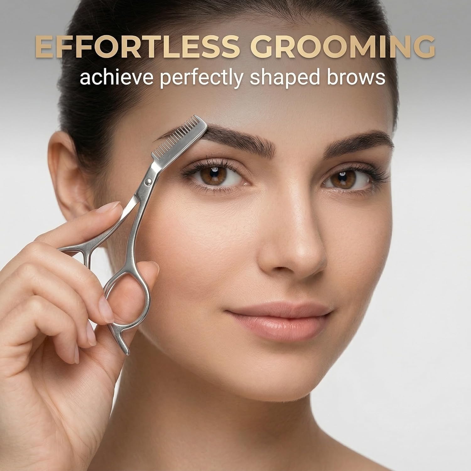 Gunting Alis Stainless Steel d - Men'S Grooming Mirror ulasan dan harga