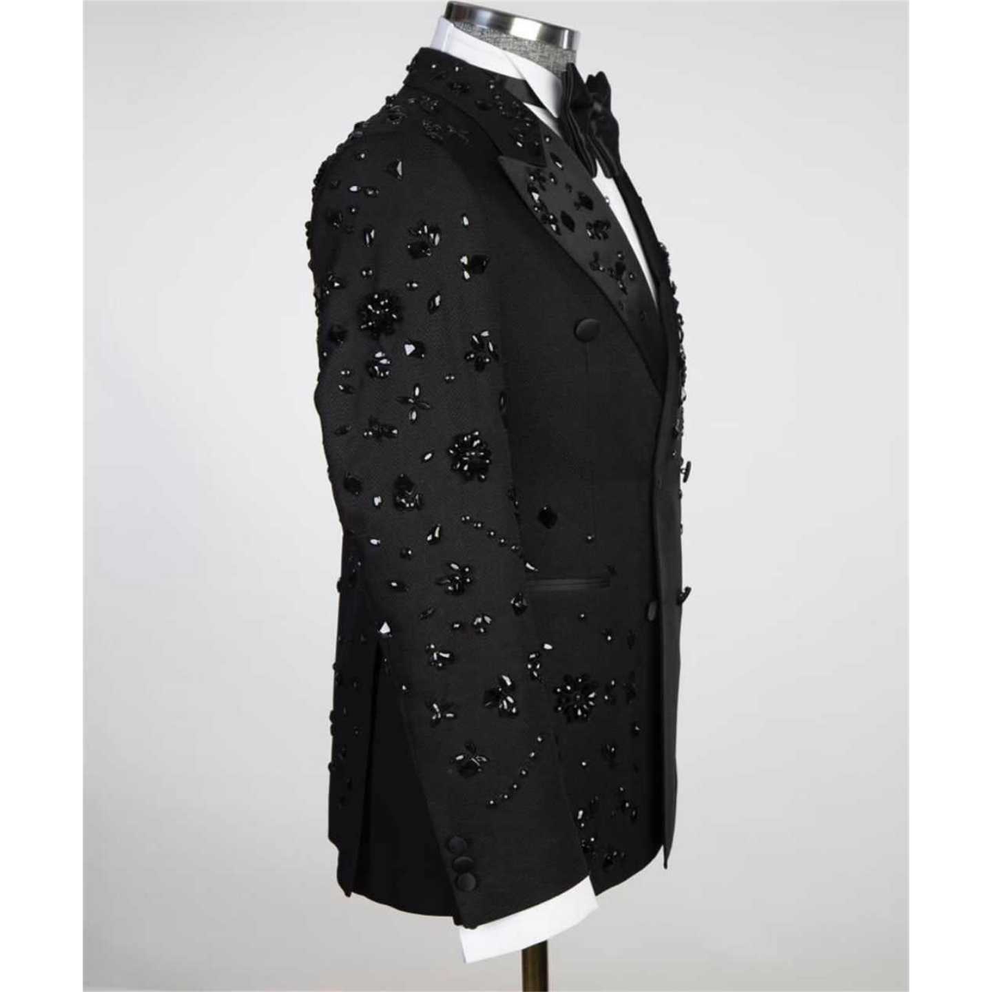 Jas Pria Mewah Hitam Double Br - Mens Grooming Kit Luxury ulasan dan harga